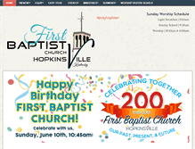 Tablet Screenshot of fbchopkinsville.com